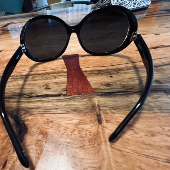 BRIGHTON "Meridian" Women's handmade Black Sunglasses with Original Metal Case - Picture 9 of 11